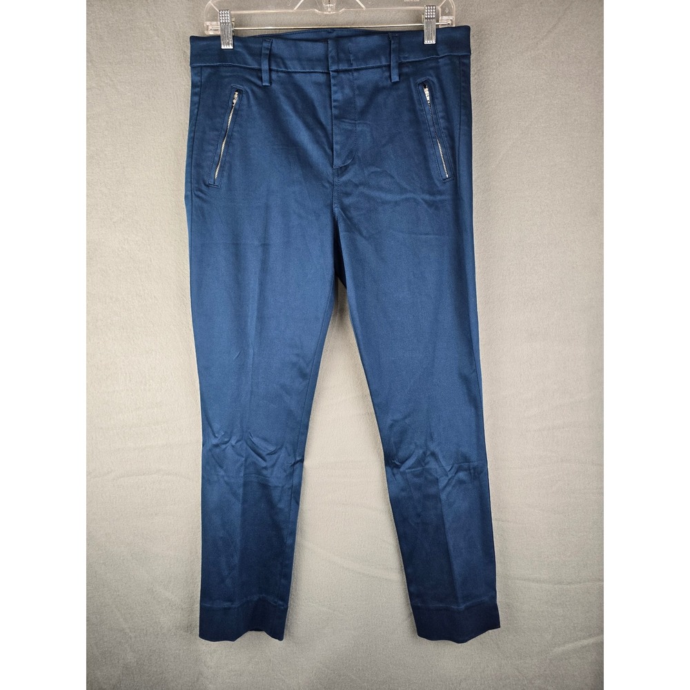 Level 99 Nocturnal Chino Pants Womens 30 Blue Straight Leg Stretch Preppy